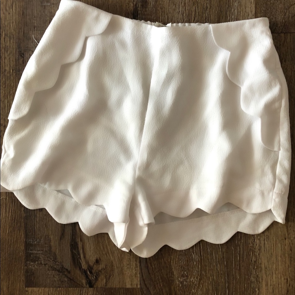White Petal Shorts